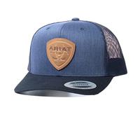 ARIAT Herren Flexfit 110 Leder Logo Cap blau, Blau, Einheitsgr e