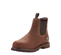 ARIAT Herren Groundbreaker Chelsea Waterproof Steel Toe Work Boot Arbeitsstiefel mit Zehenbereich, Dunkelbraun, 44 EU