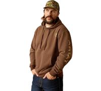 ARIAT Herren Logo Hoodie Sweatshirt, Chestnut Heather/Tan, XXX-Large