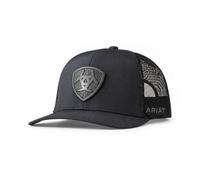 Ariat Herren Metal Shield Trucker Cap mit Snapback Verschluss, Schwarz, Einheitsgröße