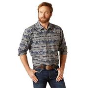 ARIAT Herren MNS Hrlw RTR SNP Ls Shrt Indg CST Hemd, Indigo-Küste, XL