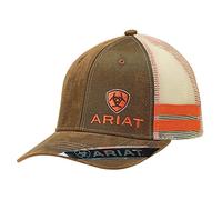 Ariat Herren Oil Corner Side Stripe Mesh Baseballkappe, Braun, Einheitsgröße