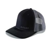 ARIAT Herren Solid Black Corner Marke Baseballkappe, Schwarz, Einheitsgröße