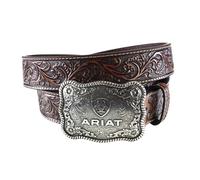 Ariat Herren Straight Floral Buckle Schwarz/Hellbraun 38