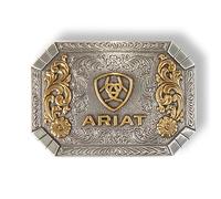 ARIAT Herren Western G rtelschnalle Floral Flag Muster Cowboy G rtelschnalle, Rechteckig, Einheitsgr e