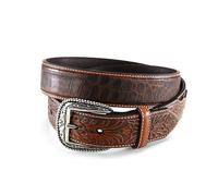 ARIAT Herren Westerngürtel Tan Caiman - Braun - 32