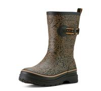 Ariat Kelmarsh Damen-Regenstiefel, mittelhoch, niedriger Absatz, 2,5-5,1 cm, mehrfarbig, Ocelot Print, 37 EU