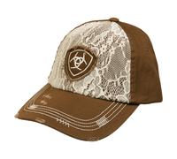 Ariat Accessories Women's Lace Logo Cap OS, Brown