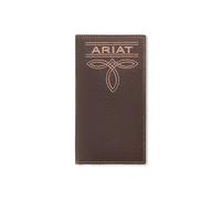 ARIAT Men's Bug Stitch Rodeo Wallet with Embossed Patch