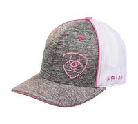 ARIAT Offset Shield Cap grey/pink one size