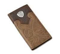 ARIAT Wallet Herren Boot-Embroidery Rodeo Tan Leder Geldbörse, Rodeo_Brown, Einheitsgröße