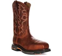 Ariat Workhog Toast Chelsea-Stiefel für Herren, breite quadratische Zehenpartie, Stahlkappe, braun, 42 EU