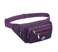 Ariineer wasserdichte Bauchtasche Damen Herren für Reise und Sport Plus Size, Hüfttasche für Damen und Herren Sport, Bauchtasche Wasserdicht Hüfttaschen für Running Plus Size (Violett)