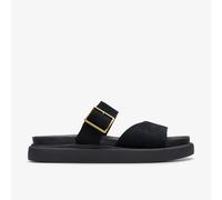 Clarks Shoes Aristella Mule Sandalen (Herstellerartikelnummer: 26181284-BlackSuede-7)