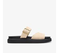 Clarks Damen Aristella Mule Sandale, Ecru Suede, 39 EU