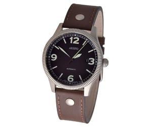ARISTO 3H136 Flieger Automatikuhr Herren Swiss Movement Lederarmband 5ATM
