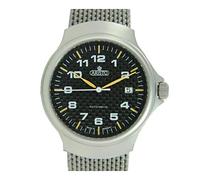Aristo Herren Uhr Edelstahl Carbon Automatik 3H63