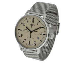 Aristo Bauhaus Herren Chronograph Model 4H160M schweizer Ronda Uhrwerk 3ATM