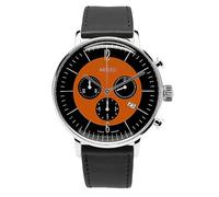 Aristo Bauhaus Herren Uhr Chronograph Edelstahl 4H238 Leder