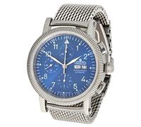 Aristo Herren Automatik Chronograph Armbanduhr 4H86BM Schweizer Uhrwerk Milanaise Armband