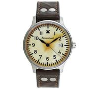 Aristo Herren Messerschmitt Uhr Fliegeruhr ME-42Vintage-2 Vintage Leder