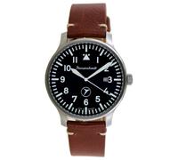 Aristo Herren Messerschmitt Uhr Fliegeruhr ME-6332BLVIN Leder