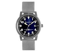 Aristo Herren Messerschmitt Uhr Fliegeruhr ME-9673-108M Edelstahl