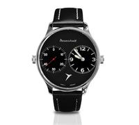 Aristo Herren Messerschmitt Uhr Fliegeruhr Two-Timer ME-Dual-SL Leder