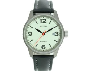 Aristo Herren Uhr Armbanduhr Automatic 5H69Ti Leder