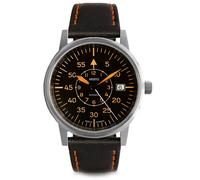 Aristo Herren Uhr Armbanduhr Fliegeruhr 38 Pilot Automatik 3H227-L Leder