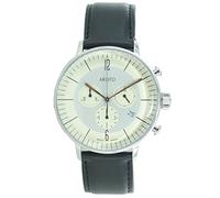Aristo Herren Uhr Chronograph Edelstahl 4H177 Leder