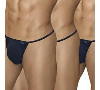 ARIUS Herren-Tanga aus Baumwolle - 3er-Pack Schwarz - Tanga für Herren, sexy String Tanga - DE/NL/SE/PL, Alphanumerisch, L, Regular, Schwarz