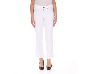 ARIZONA Damen Bootcut-Jeans modische High-Waist Denim-Hose im 5-Pocket-Style 205716 Weiß 50 (25 Kurzgröße)
