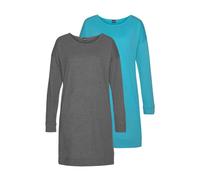 ARIZONA Damen Nachthemd türkis + grau Gr.44/46