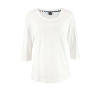 Pyjama ARIZONA, Damen, Gr. 40/42, blau (ecru, türkis), Single Jersey, Obermaterial: 100% Baumwolle, kariert, bequem lang, Rundhals, 3/4-Ärmel eingesetzt, Homewear-Sets, mit karierter Hose (96991731-40