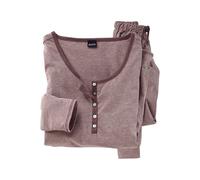 Pyjama ARIZONA Gr. 52/54, lila (mauve, meliert) Damen Homewear-Sets (370864-52) mauve, meliert