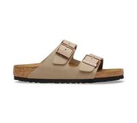 Birkenstock Arizona Damen Herren Pantolette Nubukleder geölt 39, Schmal, Tabacco Brown