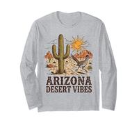 Arizona Roadrunner Saguaro Cactus Desert Vibes Vintage Langarmshirt