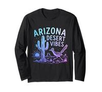 Arizona Roadrunner Saguaro Cactus Desert Vibes Vintage Langarmshirt