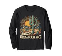 Arizona Roadrunner Saguaro Cactus Desert Vibes Vintage Langarmshirt