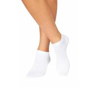 Sneakersocken ARIZONA, Damen, Gr. 35-38, weiß, Baumwolle, Elasthan, Polyamid, uni und gemustert, elastisch, Socken Sneakersocken, mit süßem Pfotendesign unter der Sohle (274830-35) weiß