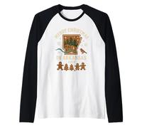Arkansas Weihnachten Shirt Lebkuchenbäume Vogel Fluss 2025 Raglan