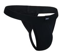 ARKELL Tanga sexy schwarz, aus Baumwolle, Tangas für Herren, Unterwäsche Herren-String Schwarz (DE/NL/SE/PL, Alphanumerisch, S, Regular, Regular)