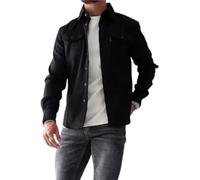 ArknAv Herren-Button-Down-Sshirt-Jacke, lässige, stilvolle Hemdjacken, lässiges Jugend-Herrenhemd
