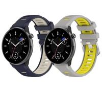 Arkovis Silikon Uhrenarmband kompatibel mit Polar Ignite 2 / Ignite/Pacer/Unite, Ersatzarmband Sportarmband Uhr Zubehör NO260122 (20mm, C [Pack of 2])
