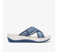 Clarks Unisex Arla Wave Sandal, Blue Combi, 39.5 EU