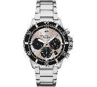 Chronograph EMPORIO ARMANI, edelstahlfarben, grau, Armbanduhren, Herren, Armbanduhr, Solar, Herrenuhr, Edelstahlarmband, analog, Tag (62590222-0) edelstahlfarben, grau