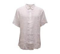 Armani - Camicia Exchange Regular Leinenhemd - - Shirts - Herren - Weiß - XL