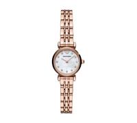 Emporio Armani Uhr für Damen , Zweizeiger Uhrwerk, 22mm Rose Gold Edelstahlgehäuse mit Edelstahlarmband, AR11203
