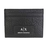 Armani Exchange 053 Men's Card Holder, Faux Leather TextureTravel Accessory- Passport CaseBlackOne Size
